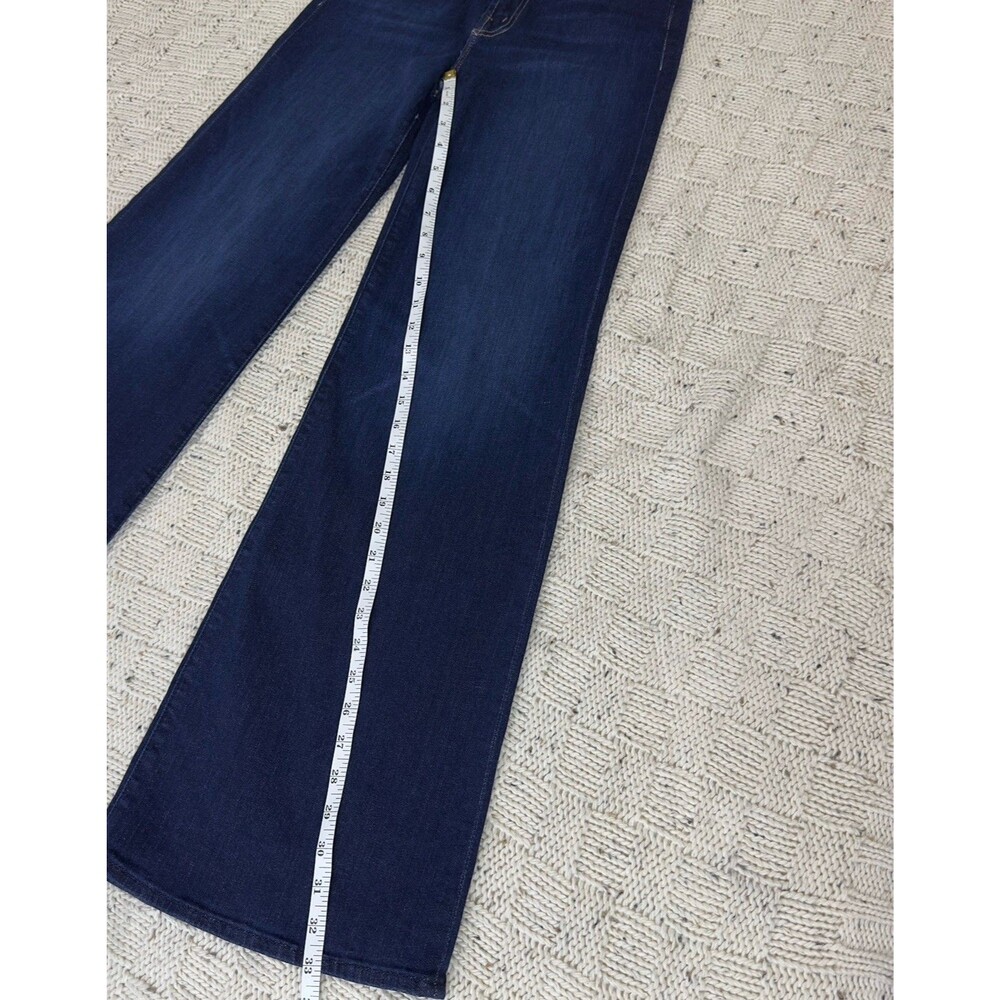Mother The Hustler Roller Sneak Jeans In Off Limits High Rise Wide Leg Sz 26 NWT - Picture 13 of 15